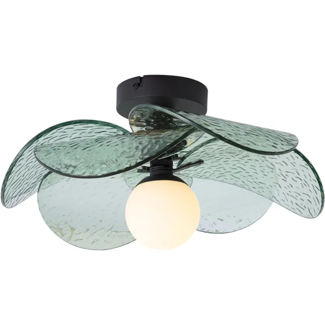 QAZQA design plafondlamp, plafonniere - Kemner - zwart, rond, 34.5cm, ideaal als hal, slaapkamer en woonkamer lamp