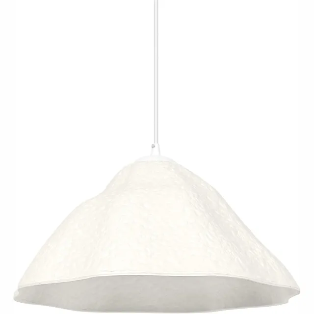 Osram hanglamp Decor Lotus Leaf wit van metaal en papier-maché, E27, 396 mm diameter, lampenkap van gerecycled materiaal, duurzaam dankzij vervangbare lichtbron, eenvoudig te installeren