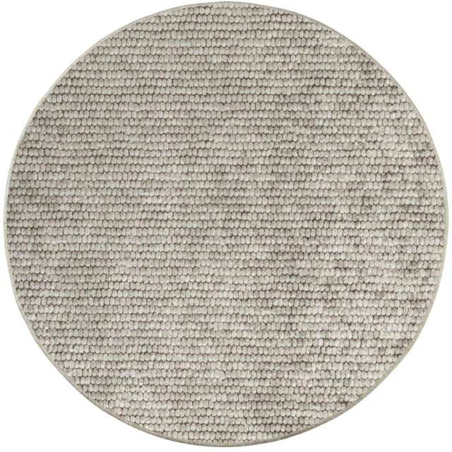 vidaXL Tapijt - Beige - Ø - 120 - cm - 100% - Polyester - 3 - mm - Wasbaar