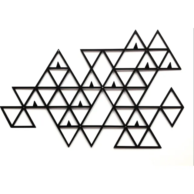Decorizzly® Decorizzly Numa Serie - Kapstok - Geometrisch - 10 Haken - Staal Zwart