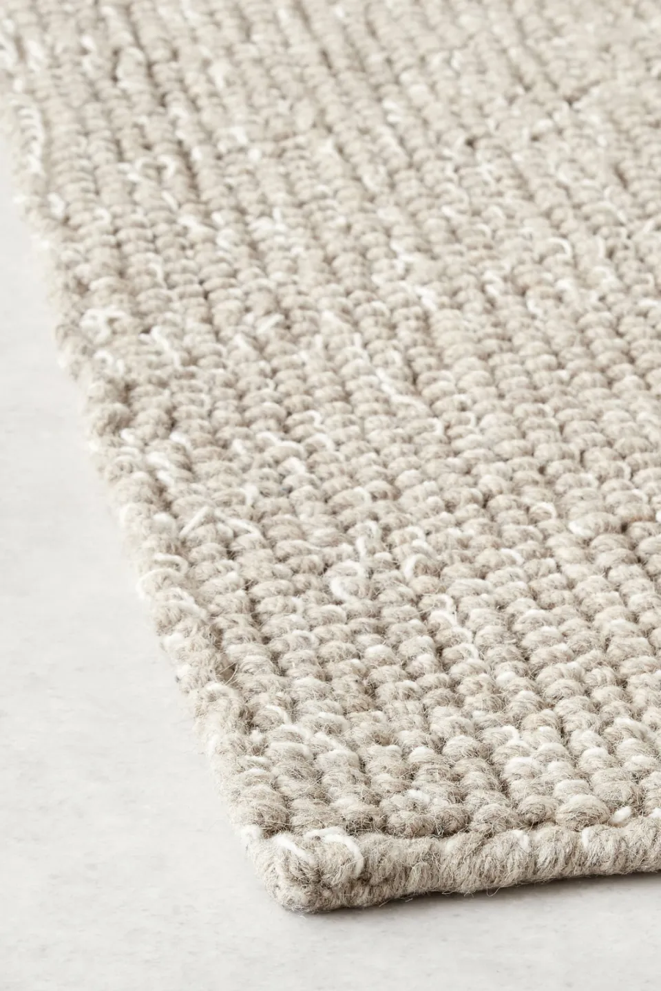NOUS Living Pebbles wollen vloerkleed lichtgrijs/ecru, foto 4