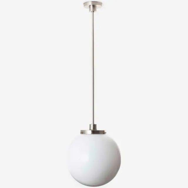 Coloured by Art Hanglamp Bol Ø 35 20's Matnikkel - Art Deco Trade