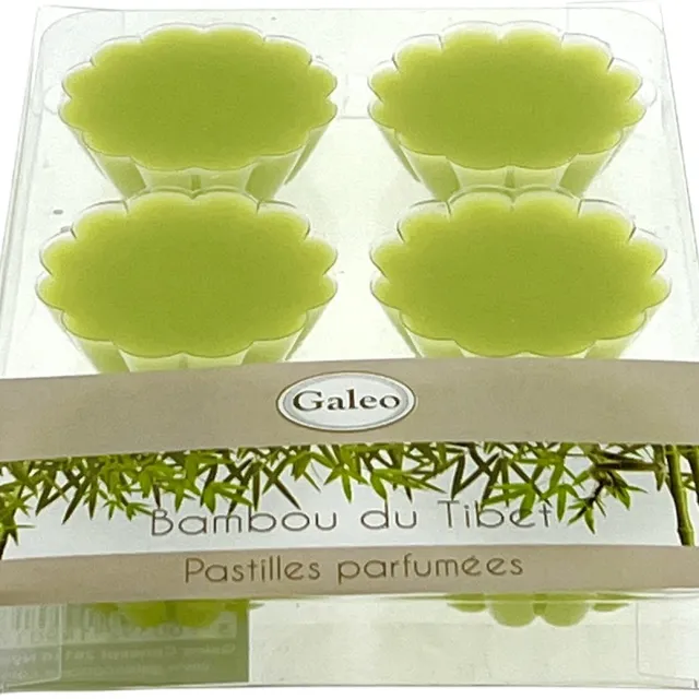 Galileo Wax Melt - Geurchips - Bamboo Tibet - 12 stuks (2 doosjes) groen
