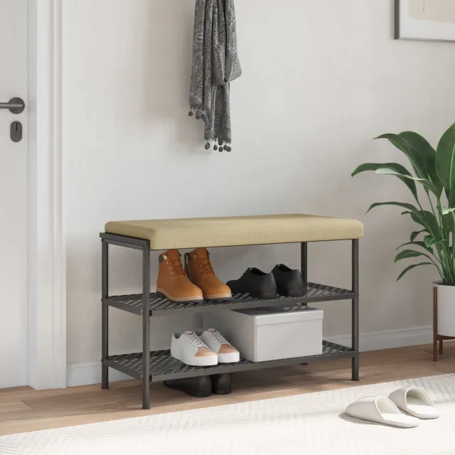 vidaXL Bankkussen corduroy Grijs groen Diepte 35 cm