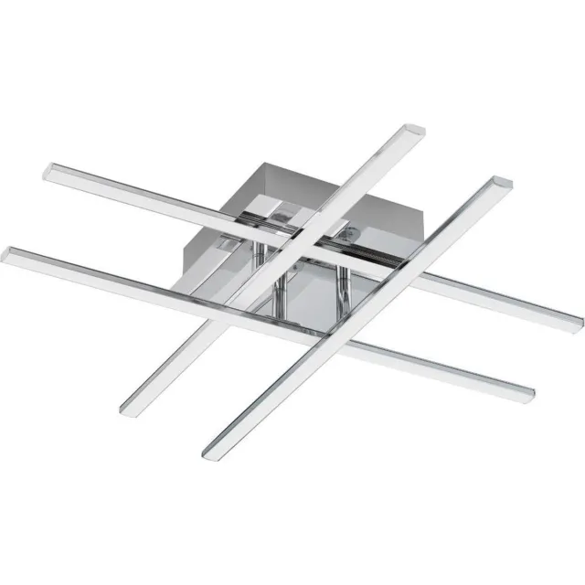 EGLO Lasana 1 - Wand/Plafondlamp - 1 Lichts - Chroom - Wit