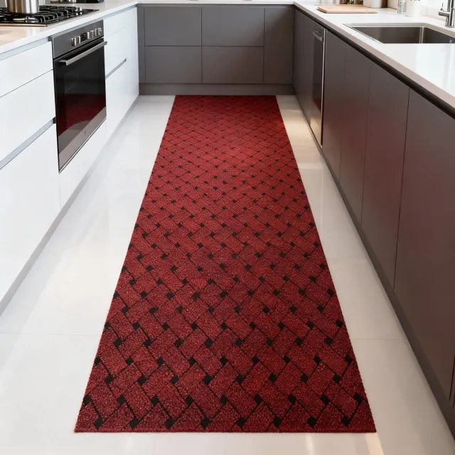 JYG Keukenloper rood - 50x1400 cm - Antislip - JYG Union