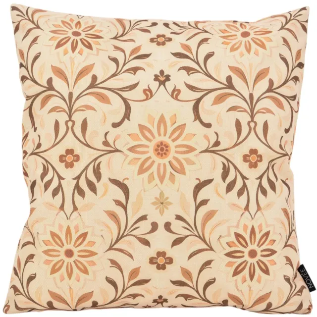NOVÉE Vintage Bloom Beige Kussenhoes | 45x45 cm | Katoen/Linnen