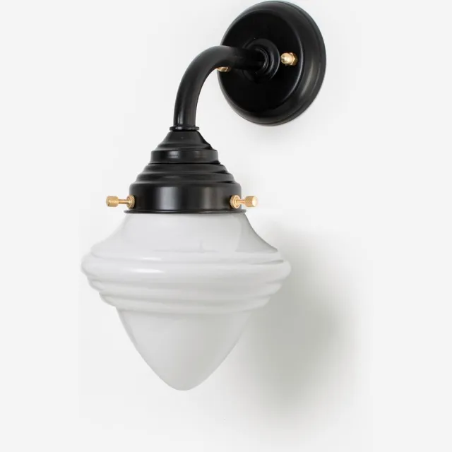 Coloured by Art Buitenlamp - Wandlamp Acorn Small Curve Zwart - Art Deco Trade