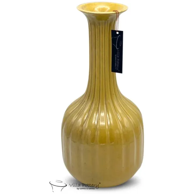 Villa Pottery Vaas Maurice Bruin Caramel Reactief 23.5x29