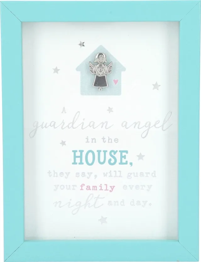 Depesche Fotolijst met compliment A guardian angel in the house, they ? Turquoise