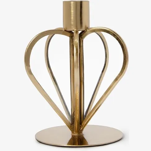 Sissy-Boy Gouden glazen kandelaar hart small