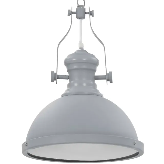 vidaXL Plafondlamp rond E27 grijs