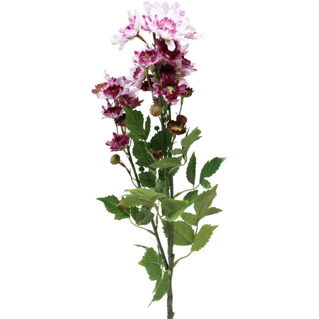 Viana Kunstbloemen Kunstasters Zijden Bloemen Paars 80cm