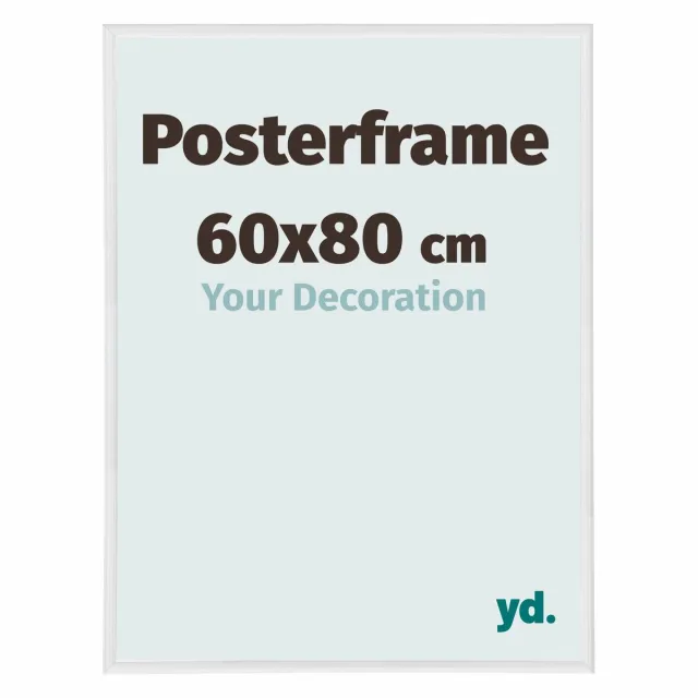yd. Your Decoration - Posterlijst 60x80 cm - Kunststof - Wit Hoogglans - Paris