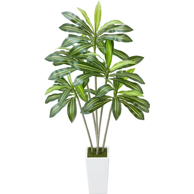 Vevor Kunstmatige Dracaena Boom 1.8m Kunstplant met Witte Pot Kunstboom groen