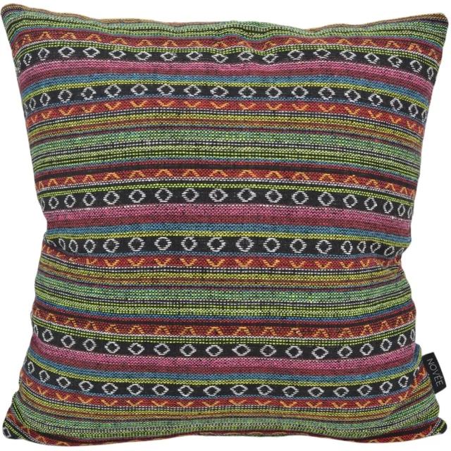 NOVÉE Mexican Maria Kussenhoes | 45 x 45 cm | Katoen/Polyester groen/roze