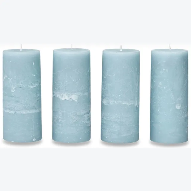 Loberon Kaars set van 4 Homel blauw