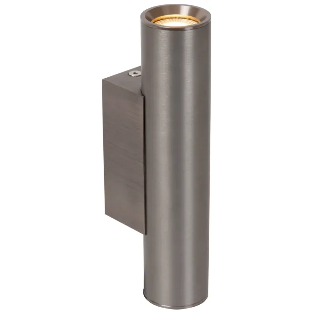 Lucide DUPLA - Wandspot / Wandlamp - 2xGU10 (MR11) - Grijs ijzer