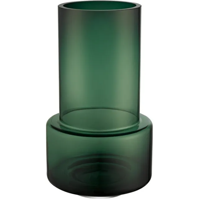 Element Accessories 31% herfst KORTING: Luxe donkergroene glazen design vaas - hoge bloemenvaas - Belgisch merk - 9mm dik glas
