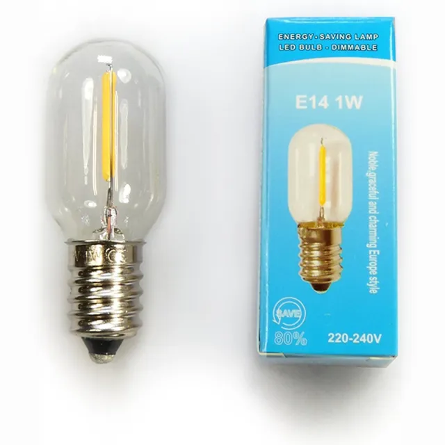 LalaShops 3x LedLamp Klein Dimbaar / Lamp LED E14 Fitting Smal - 1 Watt 50 lumen 2700K - Zacht Warm Wit Licht - Geschikt voor o.a. Koelkast, Afzuigkap, Nachtlamp en Zoutlamp