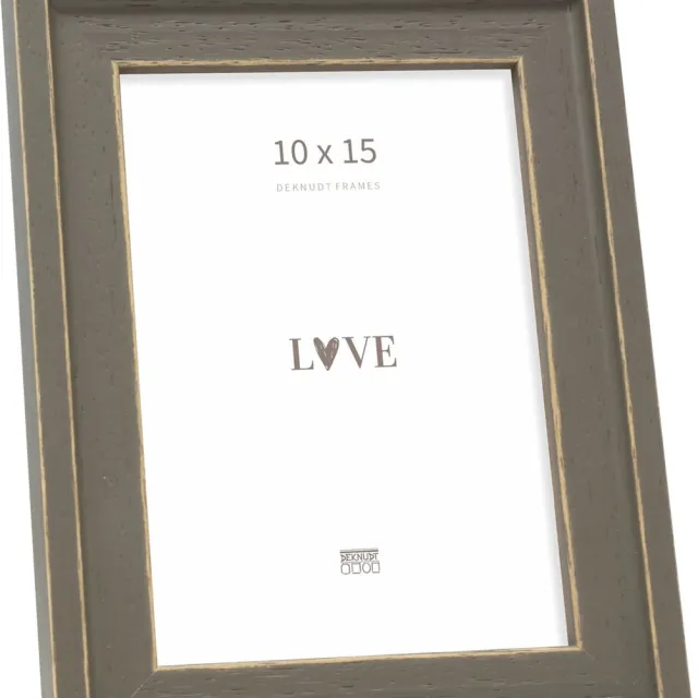 Deknudt Frames fotolijst S45ES7 - bruin handgeschilderd - 10x15 cm