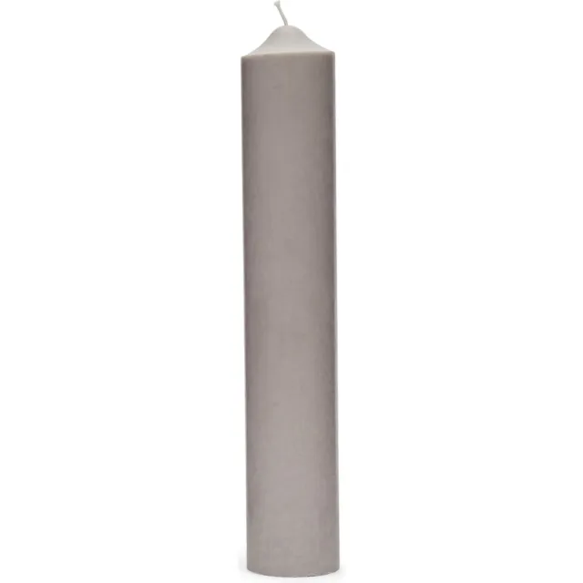 Riviera Maison Stompkaarsen - RM Rustic Pilar Candle - Grijs - 7x40 cm