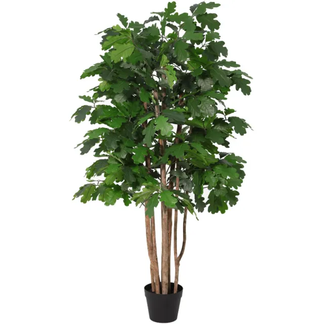 Trendyplants Kunst Oak Tree - Eikenboom - Kunstplant - Hoogte 140cm - Potmaat Ø18cm Groen