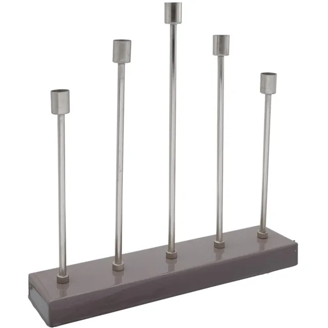 Padiro kandelaar - 9 x 40 x 40 cm - Grijs / Zilverkleurig - IJzer