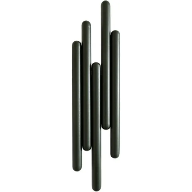 XLBoom Tuub Kapstok Small - RVS - Groen - 9,5 × 6 × 37,5 cm