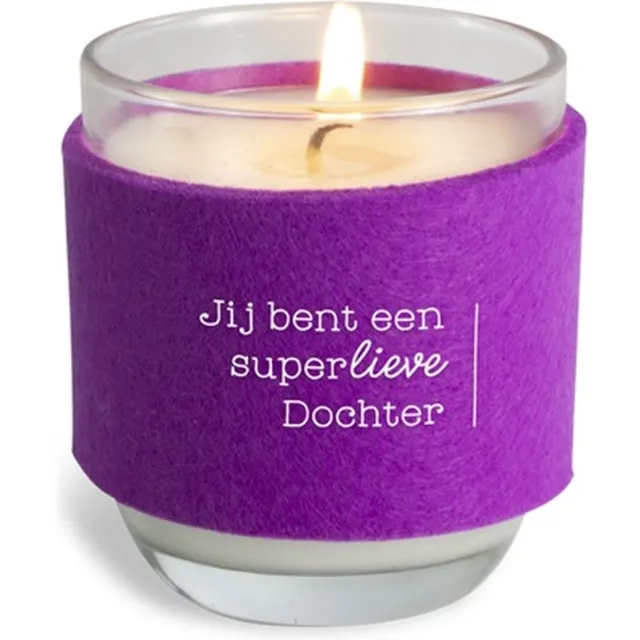 Miko dochter-cosy candle-kaars wit