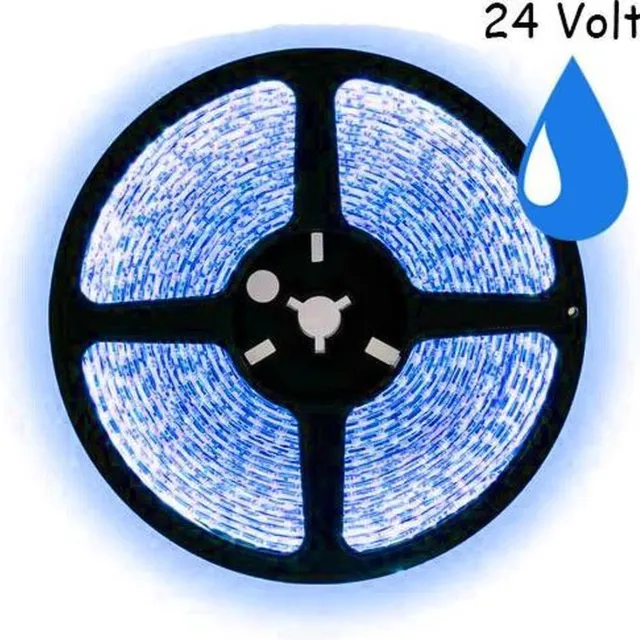 ABC-Led 5 meter blauw led strip waterproof - IP65 - 60Leds/m - 24V