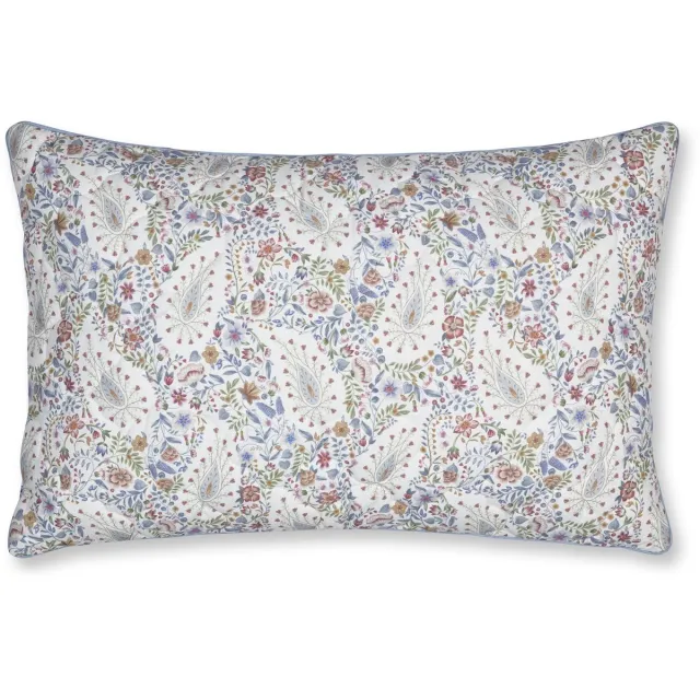 Pip Studio Kairi Bloom Quilted Cushion Sierkussen - 45 x 70 cm cm - Licht blauw
