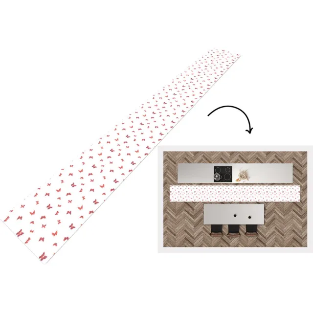 KitchenYeah Keukenloper - Keukenmat - Vlinders - Patronen - Dieren - Keuken vloerkleed multicolor