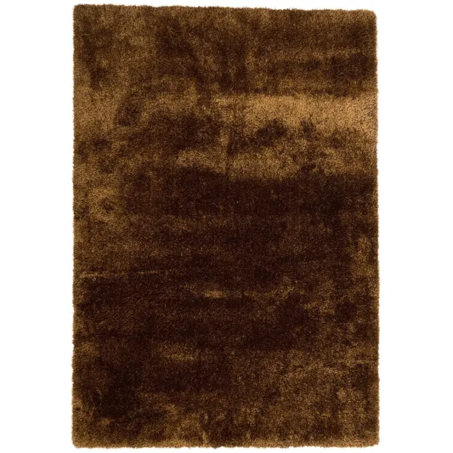 DÉJA Living Vloerkleed 200x200cm - Hoogpolig Goud Stof - Lavar Mix Goudkleurig