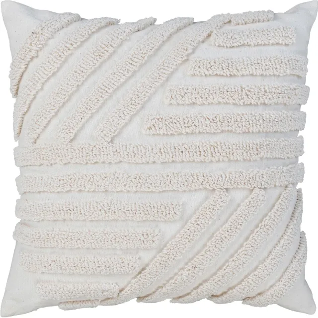 Nest of Nora Sierkussen 45x45 cm - Polyester Katoen - Wit - Woonkussen