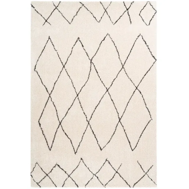 Dutch XXL Berber Vloerkleed | Tapijt | Orlando | Geometrisch | Crème | 120x170 cm