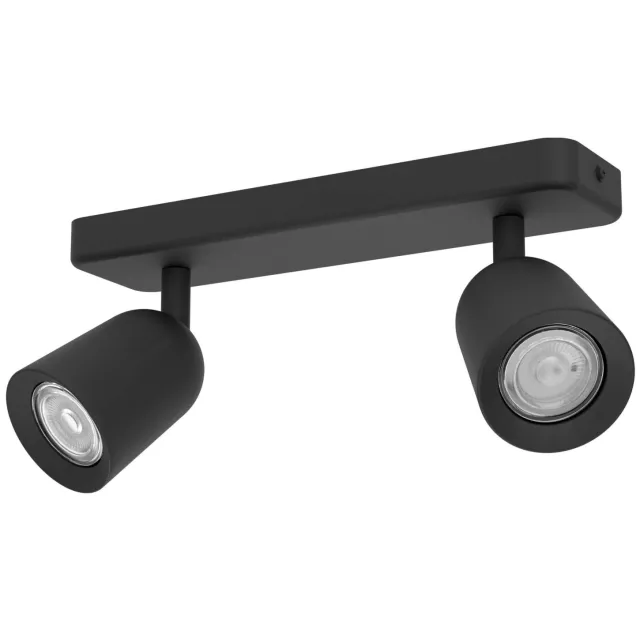 EGLO Camaldoli Spot - GU10 - 30 cm - Zwart - Kantelbaar Zwart;