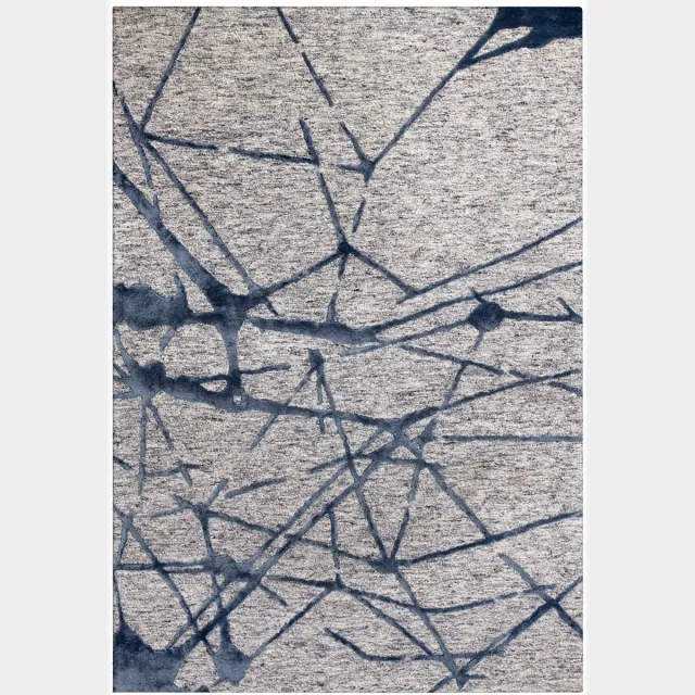 Dutch XXL Design Vloerkleed | Tapijt | Damast | Abstract | Grijs