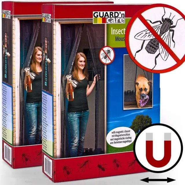 Guard´n Care 2 x Magnetische hordeuren Duopack (2 Pack) Zwart
