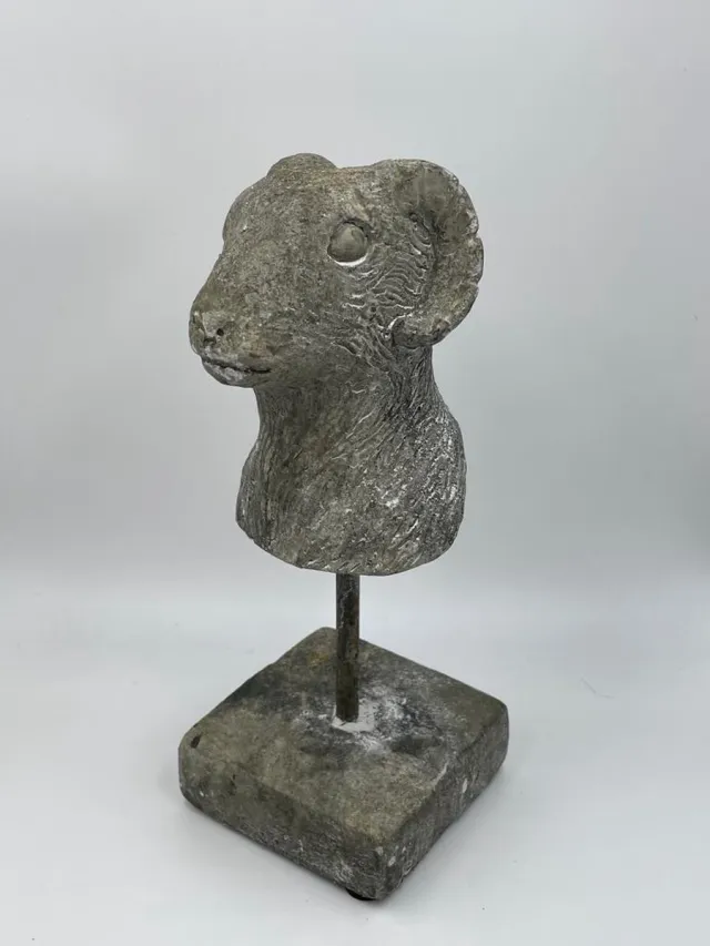 Home Sweet Home Ramskop op voet - 24.5x9.5x9.5cm - Vintage&more Grijs