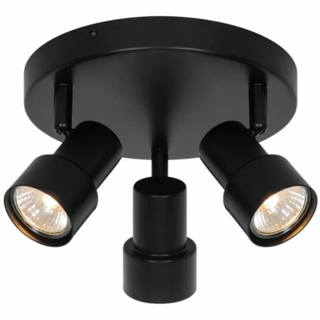 Nordlux Doos 3x Nordlux Boston LED Plafondlamp | 3x GU10 Max 5W | Dimbaar | Zwart
