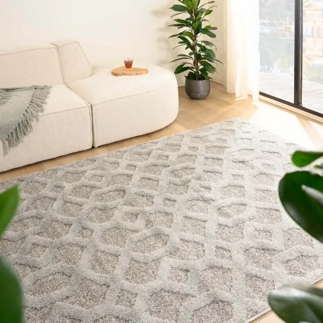 Tapeso Scandinavisch vloerkleed - Fjord Ro grijs 200x290
