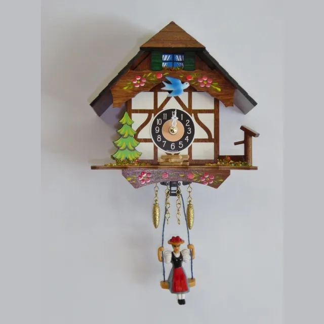 Engstler 0191 SQ - Wandklok met schommel - Quartz meerkleurig