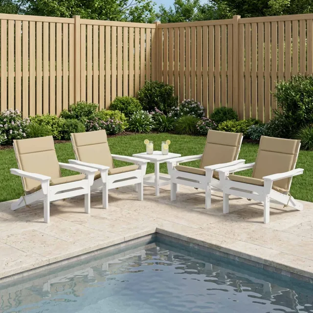 vidaXL Kussen voor lage rugstoelen GEMERT 6 st 100% Polyester Beige