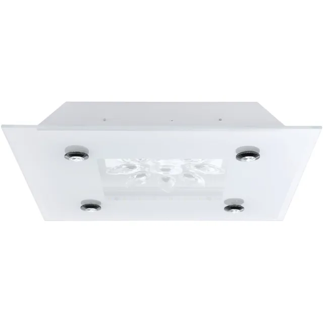 EGLO Benalua 1 - LED wand/plafondlamp - 1-lichts - wit/gesatineerd-glas