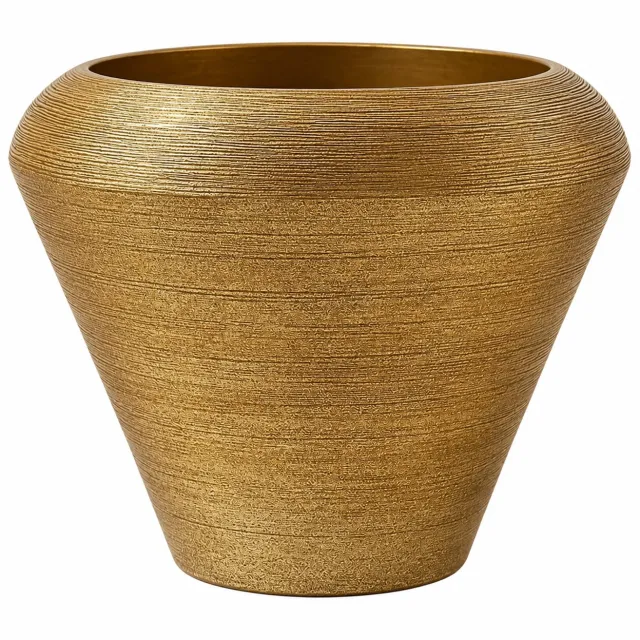 Colmore by Diga vaas-Katoengoud M-Metaal-31x31x28cm katoen goud