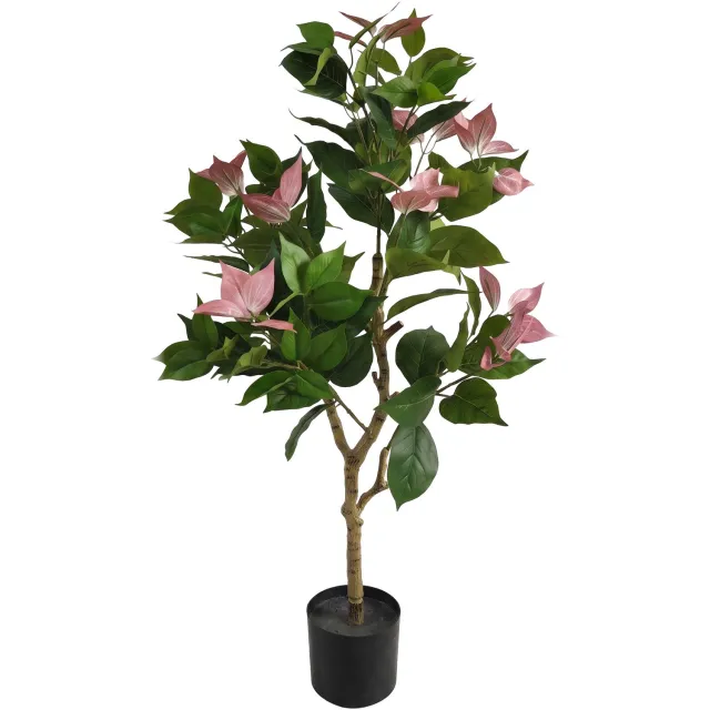 EDENIA Kunstmatige bougainvillea in een pot, hoogte 100 cm Roze