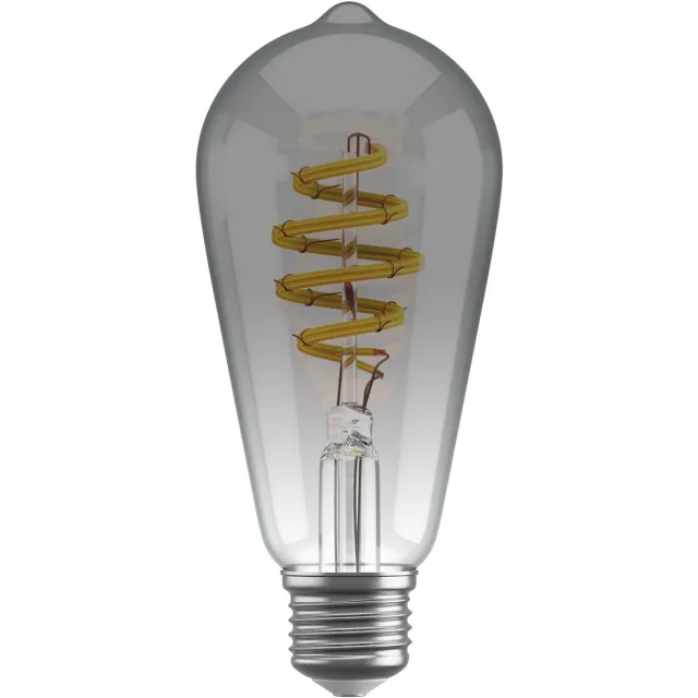 Hombli Smart Filament Bulb - E27 ST64 - Smokey - Edison - Warm wit licht - Vintage look - Wifi - 1 Stuk