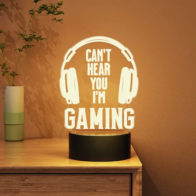 Samstyle Game LED Lamp - 16 kleuren - 3D Game Light - I Am Gaming - Afstandsbediening - Sfeerlamp 16 kleuren | Model: I Am Gaming