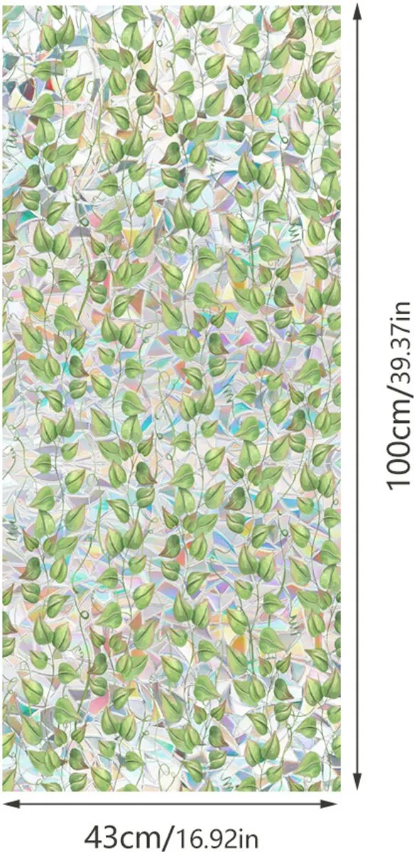 OUTARO 3D Regenboog Raamfolie- Anti-Inkijk - Isolerend & Zonwerend - 43x100cm – Statisch - Prisma Bejuweled EffectXCBL162